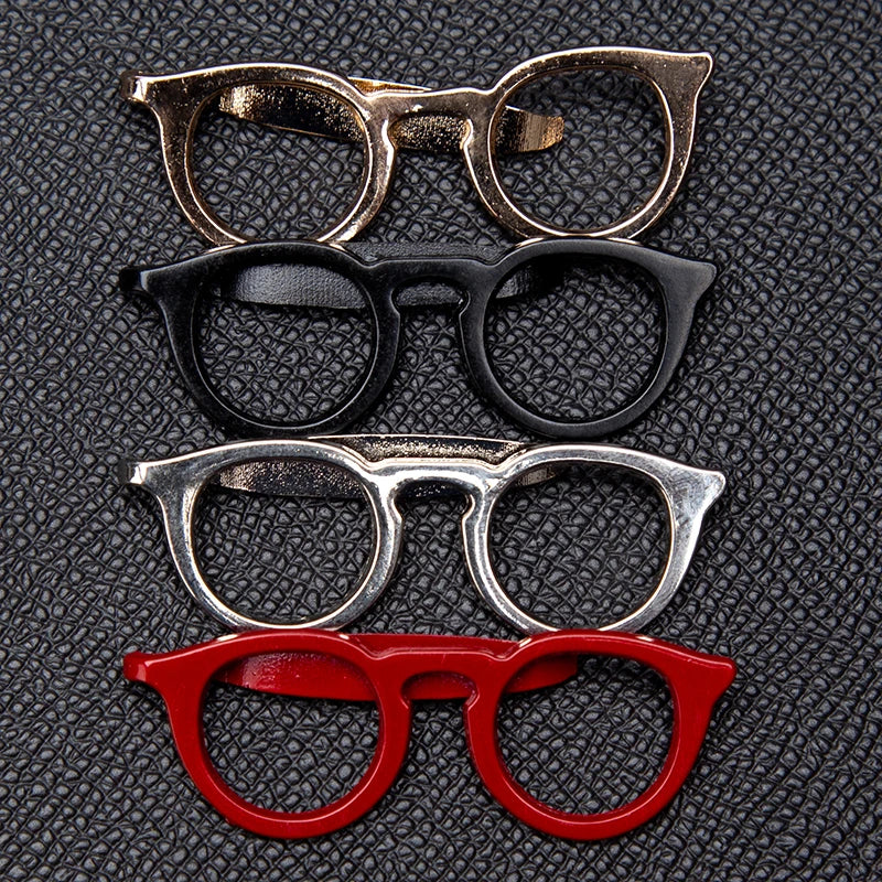 Tie Clip Men Solid Fashion Glasses Tone Bar Practical Necktie Clasp Qme