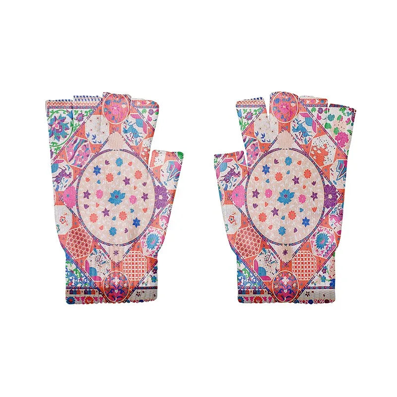 Cartoon Mashup Colorful Pattern Mittens Wrist Spring Summer Qme style10 One Size China Mainland