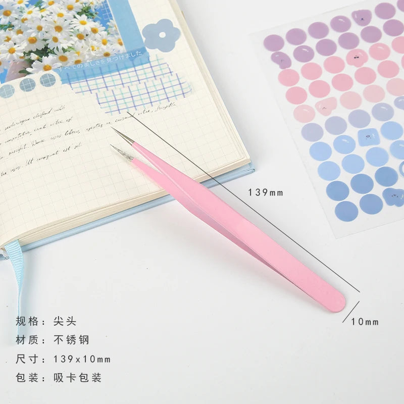 1pc/pack Kawaii Cute Macarons Creative Stationery Tool Tweezers for Scrapbooking Journals Utility Knife Kawaii Stationery Qme 5