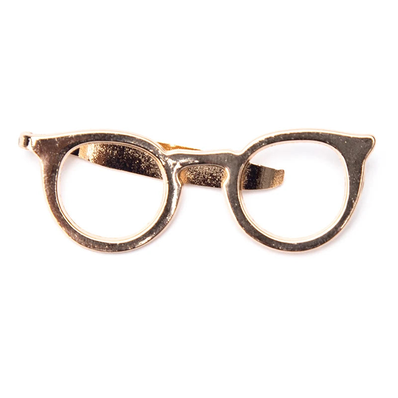 Tie Clip Men Solid Fashion Glasses Tone Bar Practical Necktie Clasp Qme