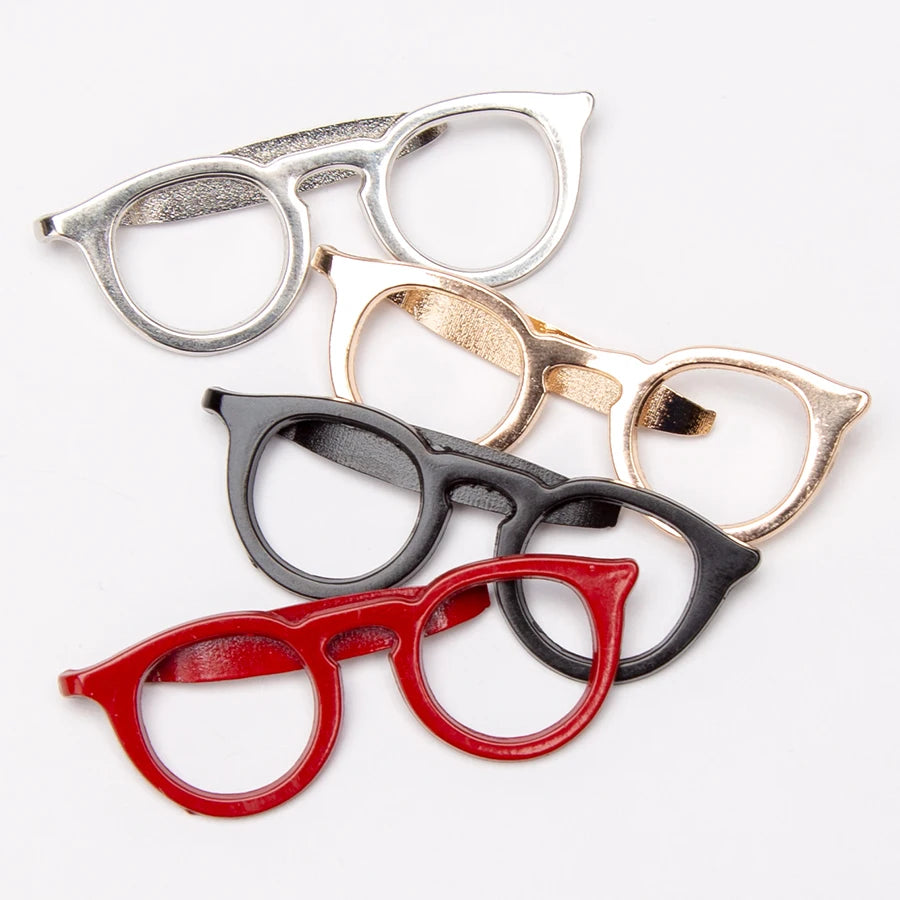 Tie Clip Men Solid Fashion Glasses Tone Bar Practical Necktie Clasp Qme