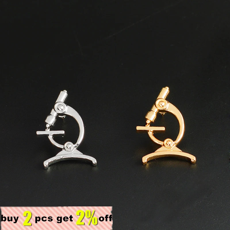Medical Brooches Collection Crystal Uterus Microscope Scalpel Stomach ECG Tooth Pins Jewelry for Doctor Nurse Badge Wholesale Qme