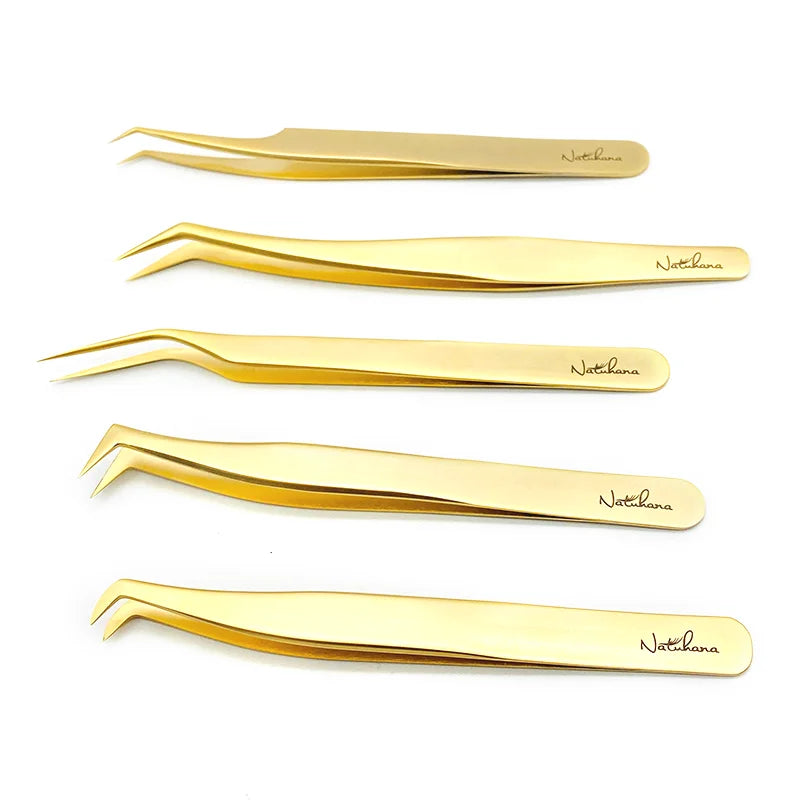 NATUHANA Professional 3D Tweezers Stainless Steel Volume Eyebrow Qme