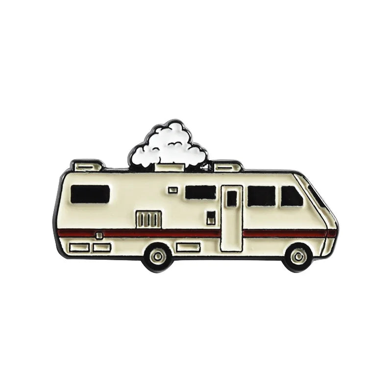 Breaking Bad Enamel Pins Wholesale Butterfly Car TV Series Lapel Pin Cartoon Shirt Brooches Badge Jewelry Gift for Fans Friends Qme 3