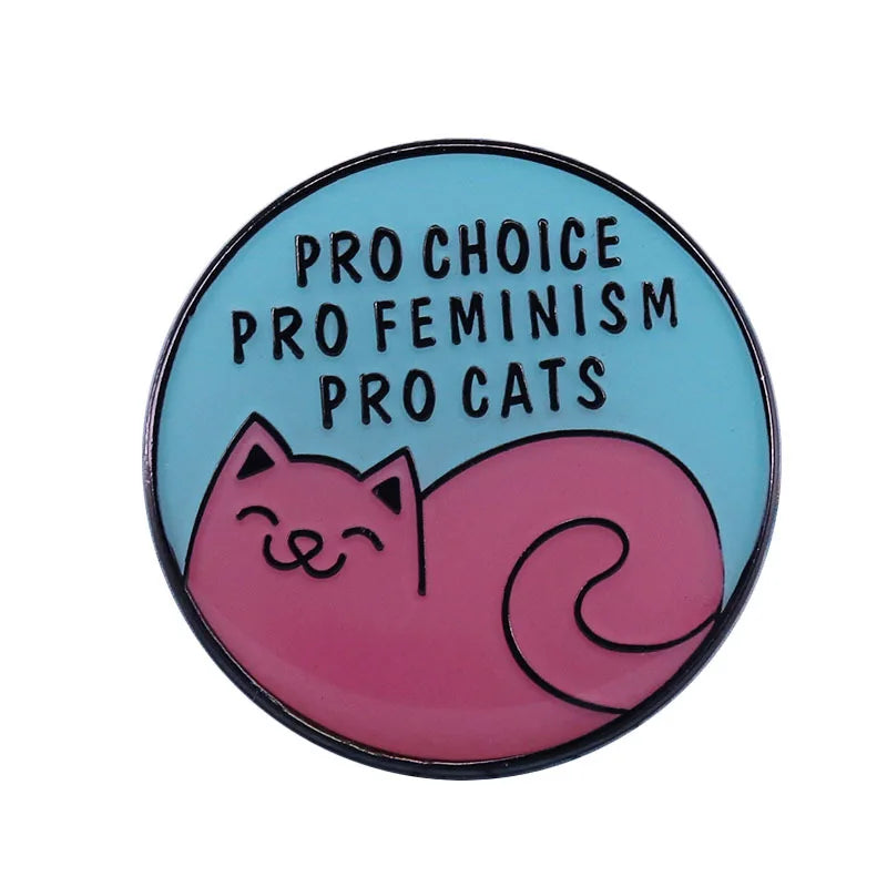 Feminist Enamel Pin Brooches Feminist Motivational Metal Brooch Pins Denim Hat Badge Collar Jewelry Gift for Women Wholesale Qme Style 4