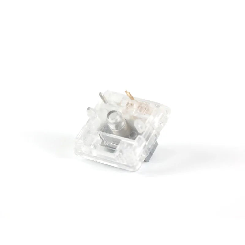 Kailh Choc Silver Crystal Switch Low Profile Switch Chocolate Mechanical Keyboard Switch RGB SMD Silver Stem Linear Hand Feeling Qme