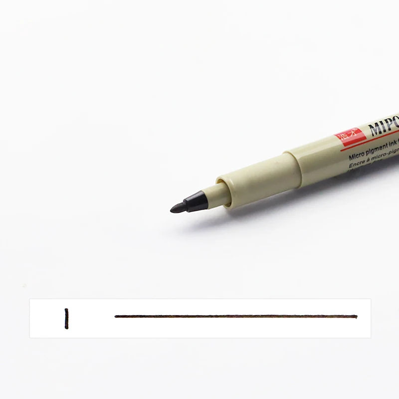 1/2/3pcs Pigma Micron Pen 003 005 01 02 03 04 05 08 1.0 2 3 Brush Art Sketch Marker Pen For Manga Soft Fineliner Drawing Qme 1