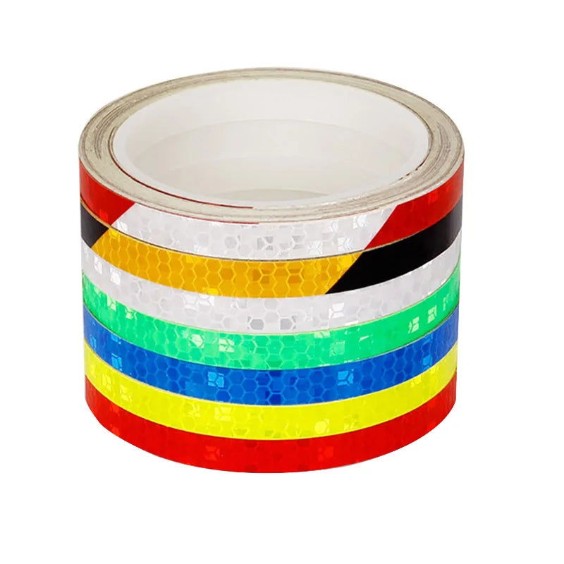 Body Modification Decorative Stickers Reflective Stickers Bicycle Motorcycle Vehicle Contour Collision Warning Stickers Qme