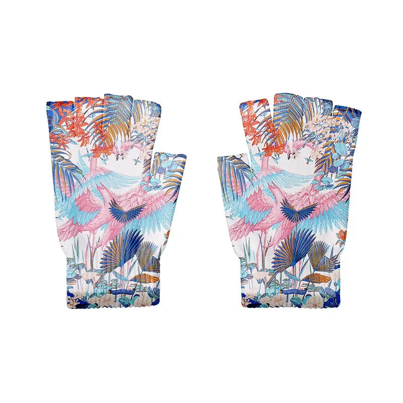 Cartoon Mashup Colorful Pattern Mittens Wrist Spring Summer Qme style9 One Size China Mainland