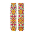 Creative Abstract 3D Mandala Socks Funny Kawaii Woman Cotton Unisex Qme style10 One Size China Mainland