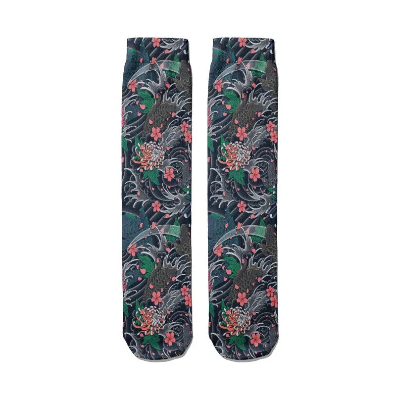 Sexy Socks Skull Pattern Creative Fashion Personalized Novelty Men Qme style3 One Size China Mainland