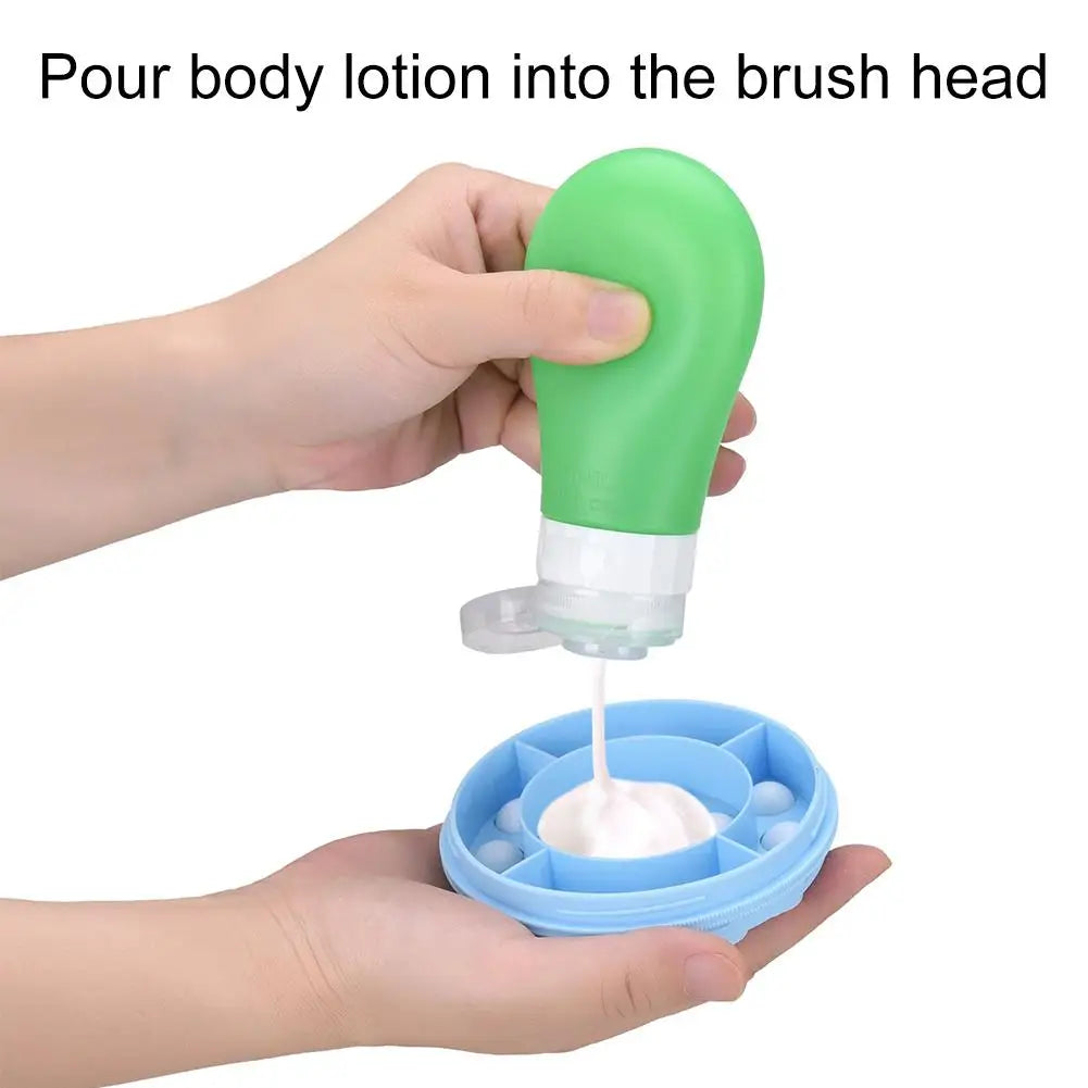 Lotion Oil Cream Applicator Body Leg Back Bath Brush Scrub Massager Qme