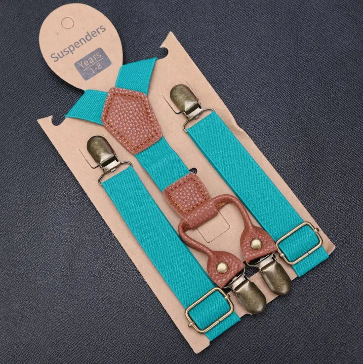 Kids Elastic Suspenders Lovely Children Matching Tuxedo Suit Unisex Qme YJ-85-M7