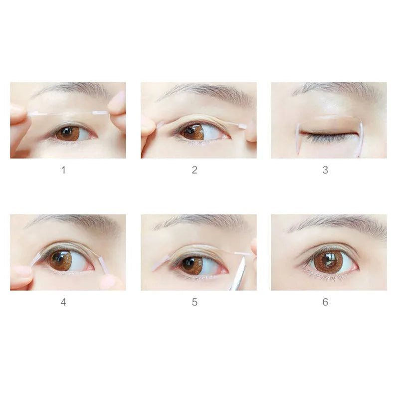Invisible Double Eyelid Tape Fiber Magic Stickers Sided Strip Qme