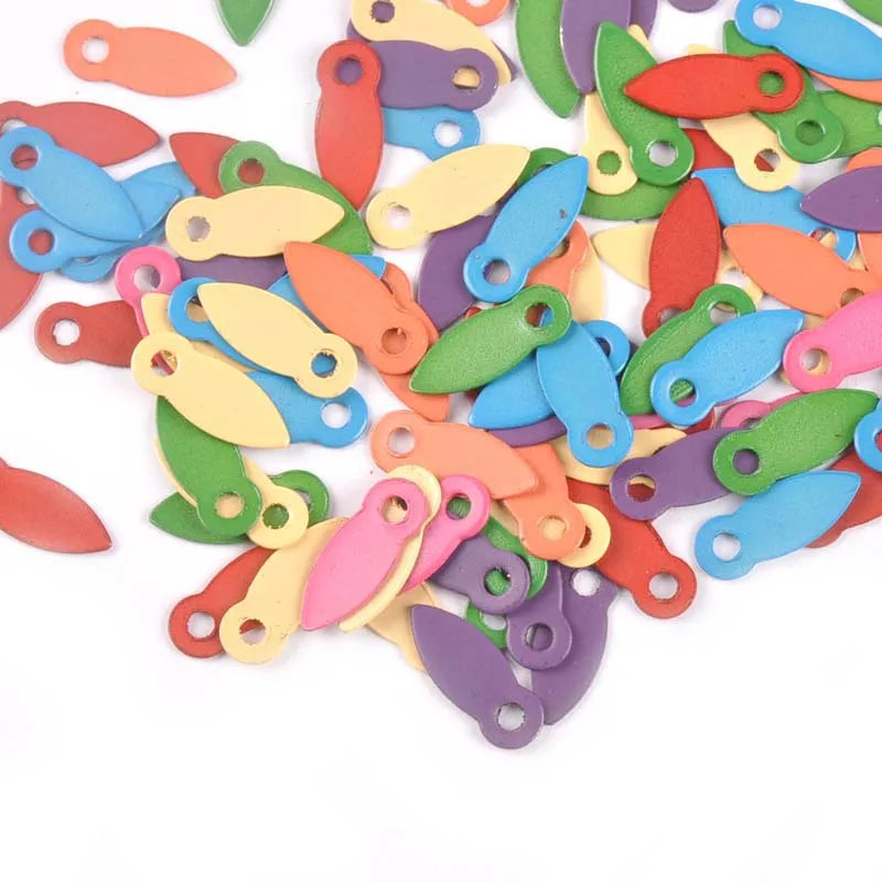 100Pcs Multicolor Brads For Scrapbook Embellishment Rotating Locks Buttons Brad DIY Photo Album Frame Handmade Shoes Decor c2195 Qme