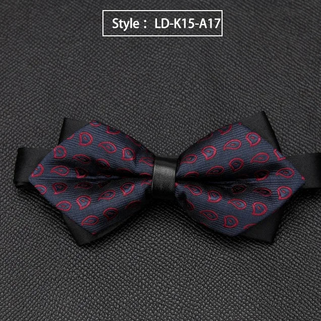 Mens Bowtie Quality Sale Necktie Fashion Formal Luxury Wedding Butterfly Cravat Ties for Men Shirt Business Gifts Accessories Qme LD-K15-A17