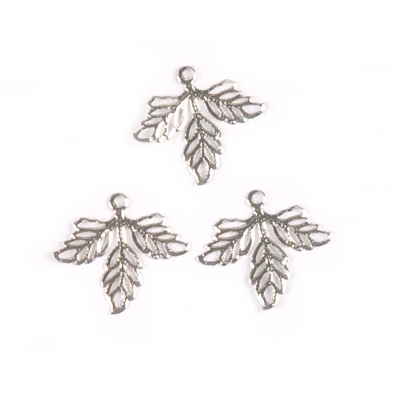 50Pcs Retro Metal Crafts Filigree Wraps Leaves Connectors Embellishments For Scrapbooking Diy Handicraft Home Decor YK0739 Qme