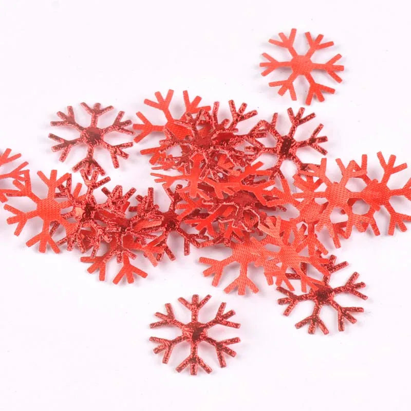 50pcs 15-40mm White Fake Snowflake Christmas Wedding Decoration DIY Scene New Year Xmas Tree Window Scrapbooking Decor c2324 Qme