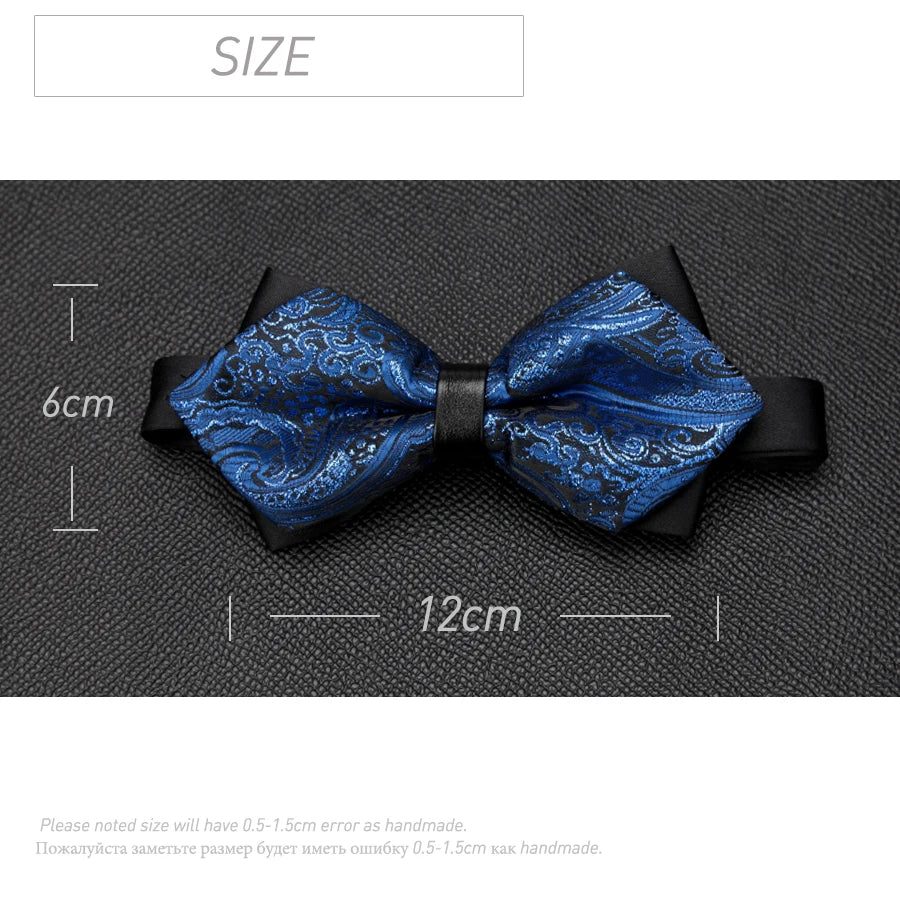 Mens Bowtie Quality Sale Necktie Fashion Formal Luxury Wedding Butterfly Cravat Ties for Men Shirt Business Gifts Accessories Qme