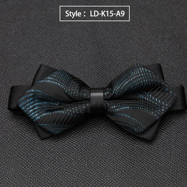 Mens Bowtie Quality Sale Necktie Fashion Formal Luxury Wedding Butterfly Cravat Ties for Men Shirt Business Gifts Accessories Qme LD-K15-A9