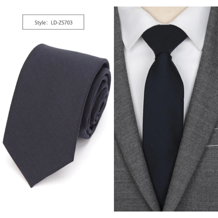 Men Skinny Tie Wool Fashion Ties for Mens Wedding Suit Business Party Slim Classic Solid Color Neck Tie Casual 6cm Red Necktie Qme LD-ZS703