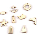 27-31mm Mixed Wooden Ornament Dolphin/starfish/whale/anchor/sailboat Pattern Wood For Scrapbook DIY Carft Home Decor 20pcs m2153 Qme Default Title