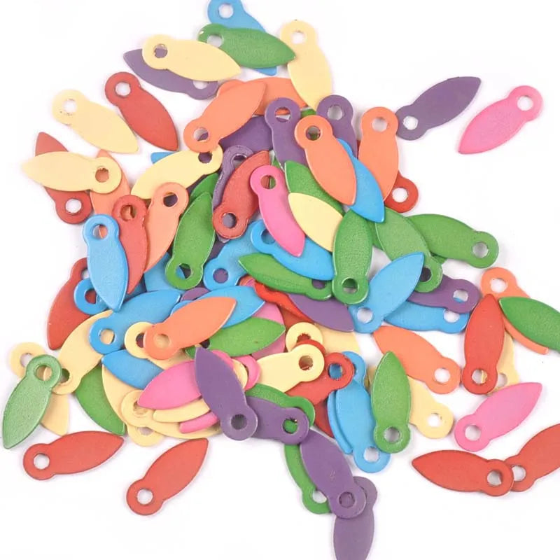 100Pcs Multicolor Brads For Scrapbook Embellishment Rotating Locks Buttons Brad DIY Photo Album Frame Handmade Shoes Decor c2195 Qme