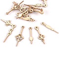 10pcs Wooden Crafts creativity Mixed Clock pointer Pattern Scrapbooking Crafts wood decoration for Home Decoration m2145 Qme Pine