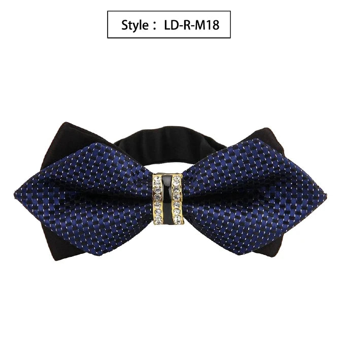 Bowtie Groom Mens Colourful Plaid Cravat Gravata Fashion Male