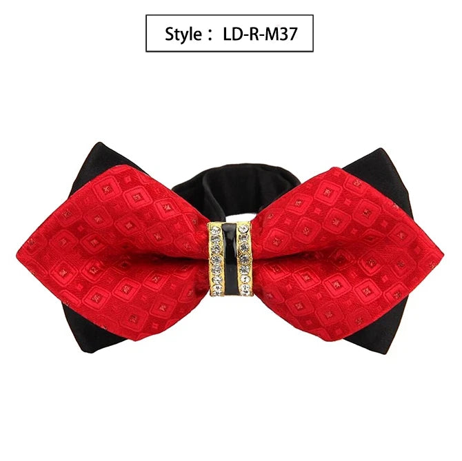 Bowtie Groom Mens Colourful Plaid Cravat Gravata Fashion Male