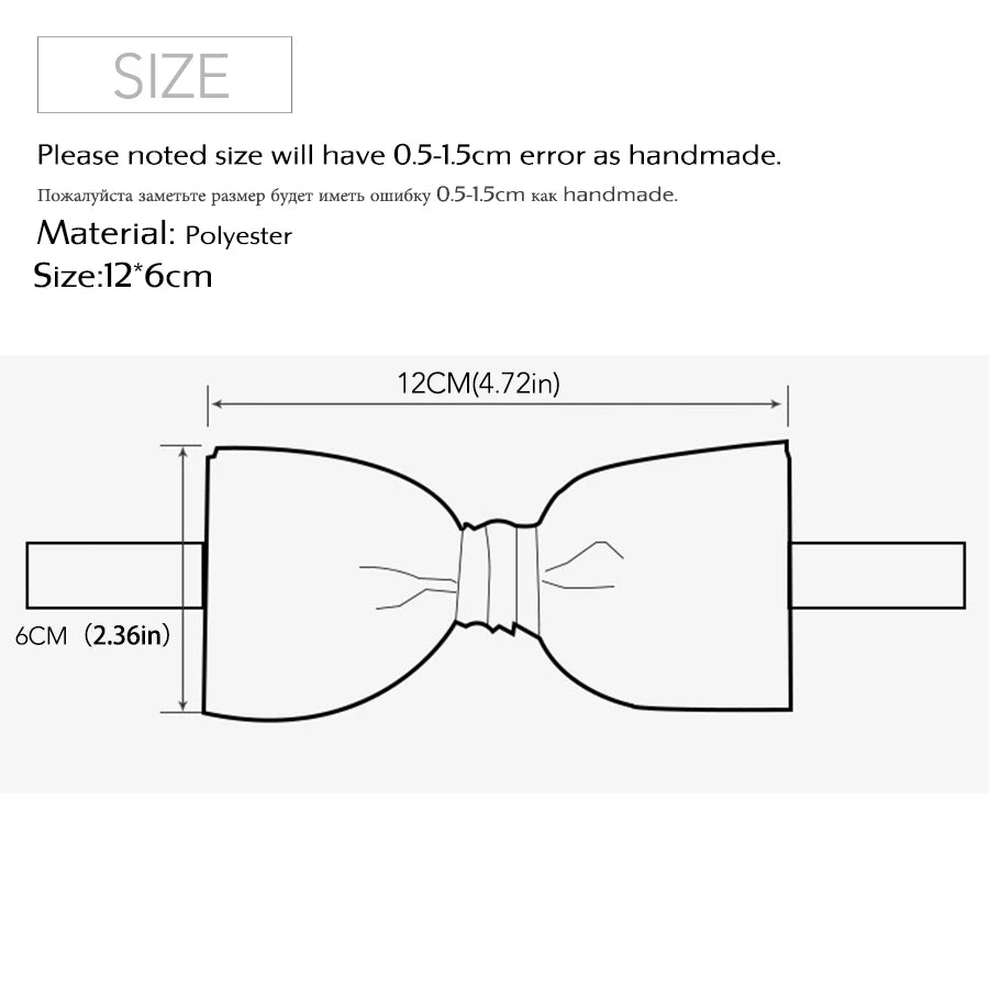 Men Bowtie Newest Butterfly Knot Mens Accessories Luxurious Bow Tie Qme