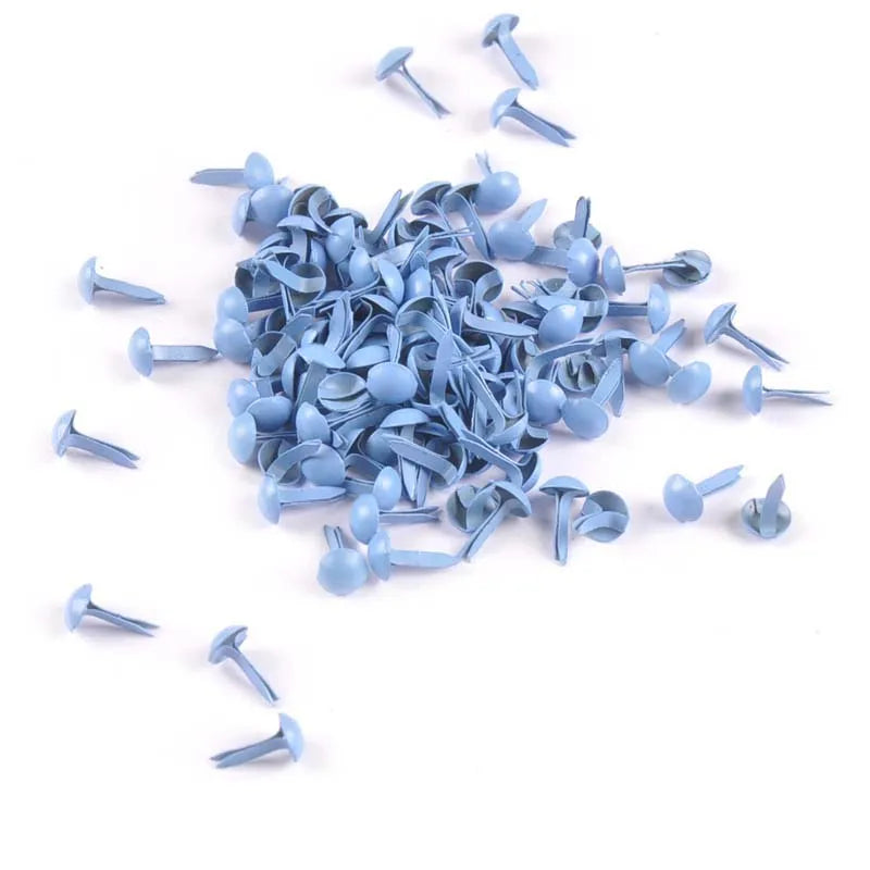Mix Round Fastener Brads Embellishments For Scrapbook DIY Handmade Metal Crafts Accessories Shoes Decor 100pcs 5x10mm c2146 Qme