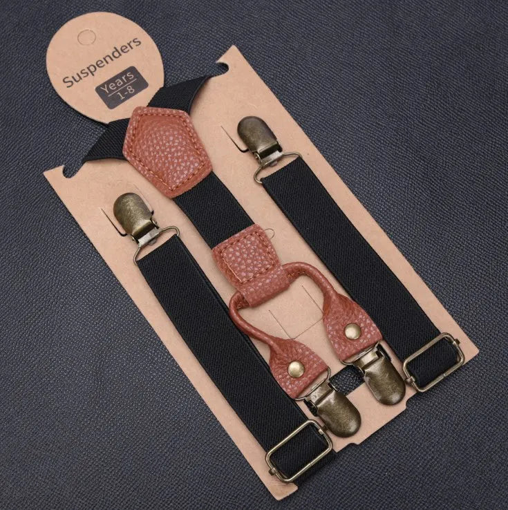 Kids Elastic Suspenders Lovely Children Matching Tuxedo Suit Unisex Qme YJ-85-M5