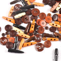 20pcs 10-40mm Mixed form Wooden Buttons Decorative For Sewing Clothing DIY Crafts Scrapbooking Wood Button m1894 Qme Default Title