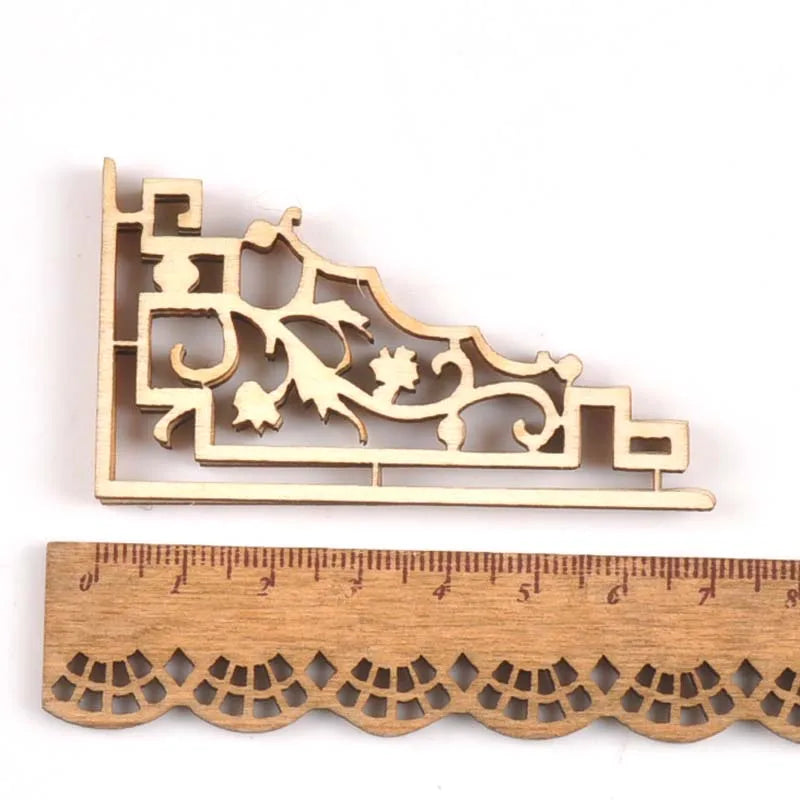 4pcs Mixed Book Corner Wooden Ornament For Home Decoration Crafts Scrapbooking Crafts Wood Album Corners Embellishment m2150 Qme 10
