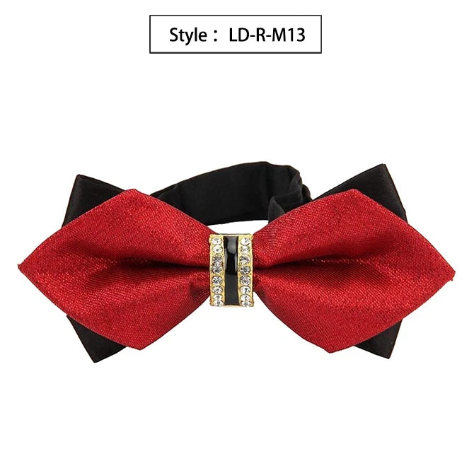 Bowtie Groom Mens Colourful Plaid Cravat Gravata Fashion Male