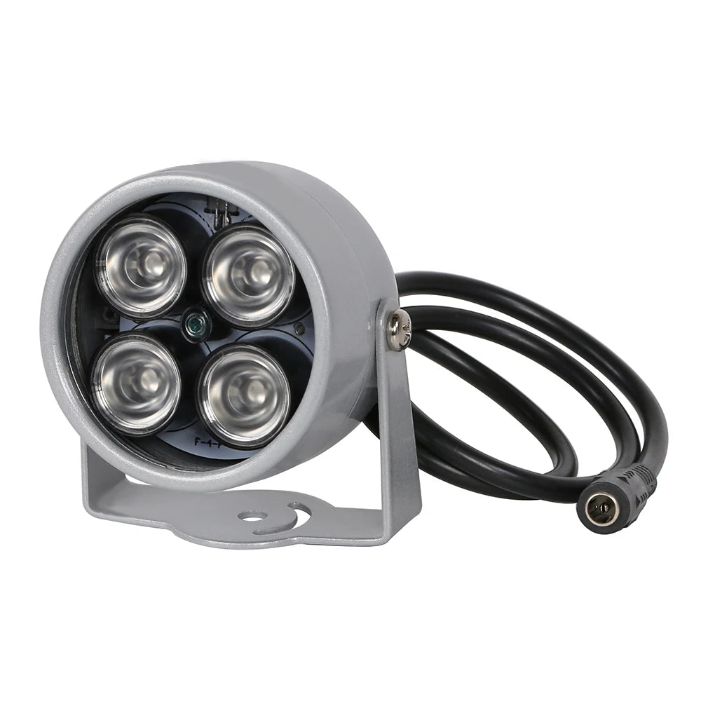 ESCAM CCTV LEDS 4 array IR led illuminator Light CCTV IR Infrared waterproof Night For Security Camera use 12V 2A power Qme China Mainland LED LIGHT
