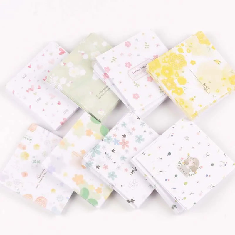 6.3cm 60 Sheets DIY Kids Folded Craft Paper Square Floral Origami Paper Handmade Folding Paper Scrapbooking Decorative Craft Qme