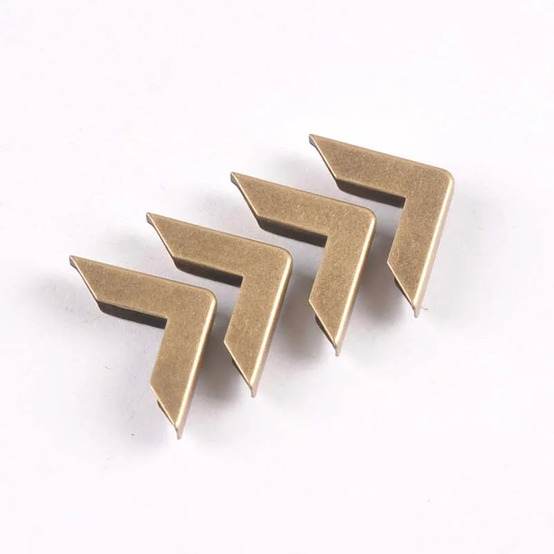 Mixed Right-angle Book Corner Protector For Menus Folders Photo Diy Metal Corners Albums Decor Craft 50Pcs 16x16x3mm c2205 Qme bronze