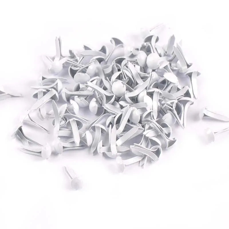 Mix Round Fastener Brads Embellishments For Scrapbook DIY Handmade Metal Crafts Accessories Shoes Decor 100pcs 5x10mm c2146 Qme