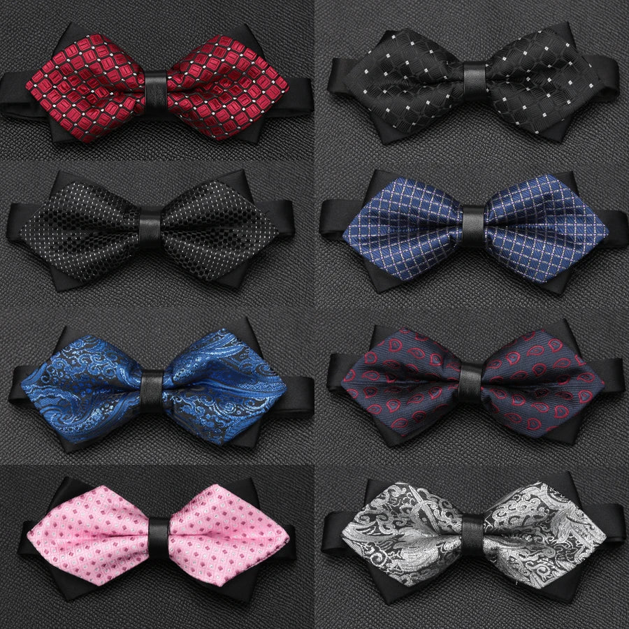 Men Bowtie Newest Butterfly Knot Mens Accessories Luxurious Bow Tie Qme