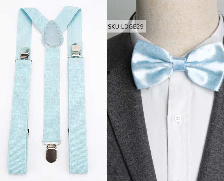 Suspenders Bow Tie Men Fashion Suspensorio Man Boy Women Bowtie