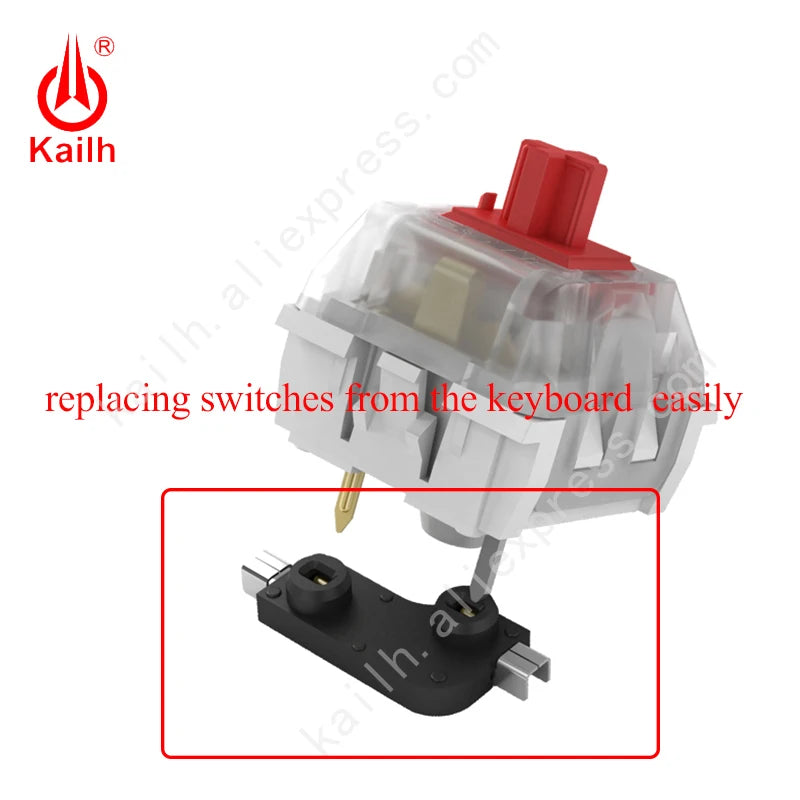 Hot Swap Socket Mechanical Keyboard Switches Kailh PCB DIY Base Modification for Replacing Switches from the Keyboard Easily Qme 30pcs