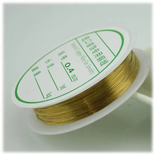 0.2mm-1mm Golden Silver Plated Copper Wire String Thread Metal Beading Wire for Necklace Bracelet Accessories Jewelry Making DIY Qme golden 04 10M