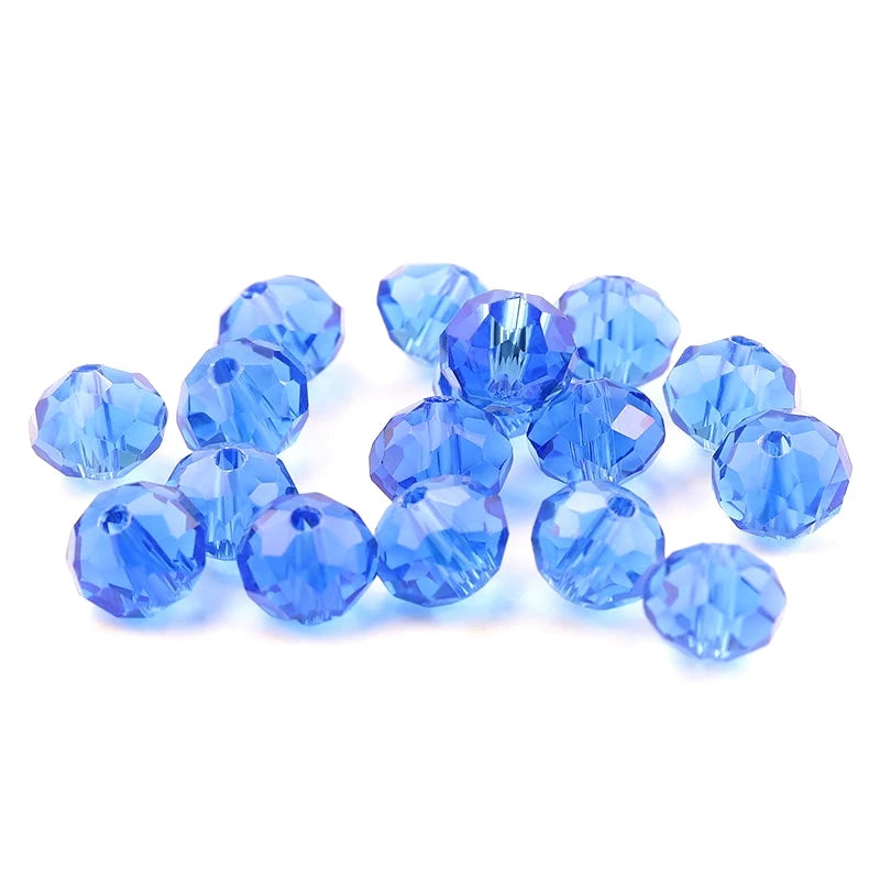 Wholesale Big Bag 4mm Faceted Crystal Beads Charms Rondelle Austria Glass Loose Beads Jewelry Beads for Jewelry Making 1500pcs Qme light blue