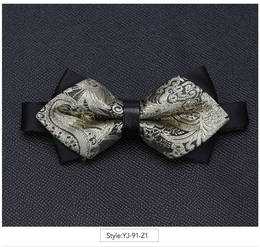 Men Bowtie Newest Butterfly Knot Mens Accessories Luxurious Bow Tie Qme YJ-91-Z1