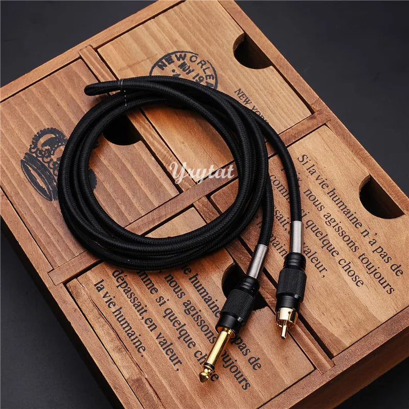 Tattoo Clip Cord RCA Power Cord 1.8M for Tattoo Machine Qme