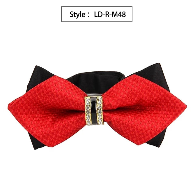 Bowtie Groom Mens Colourful Plaid Cravat Gravata Fashion Male