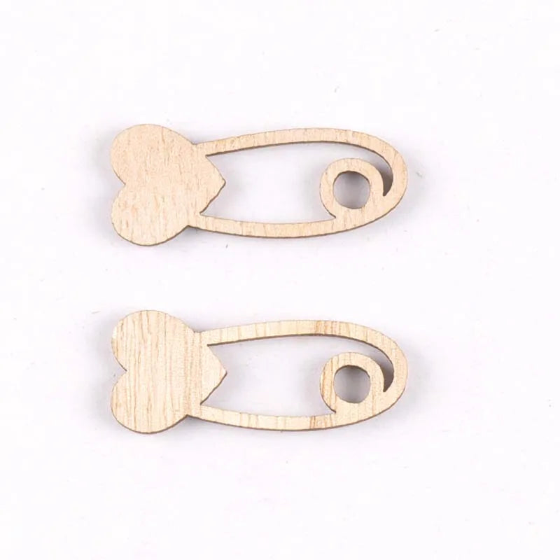 Mix Baby Bear/clothes/pin/balloon Wood DIY Crafts Home Decor Embellishment Handicrafts Scrapbooking Wooden Ornaments 15pcs m1846 Qme 3