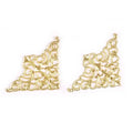 10Pcs Mix Color Metal Crafts Connectors Antique Filigree Wraps Diy Embellishments For Scrapbooking Gift Home Decor 36mm yk0733 Qme gold